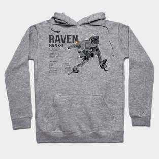 Mechwarrior Raven RVN-3L Hoodie